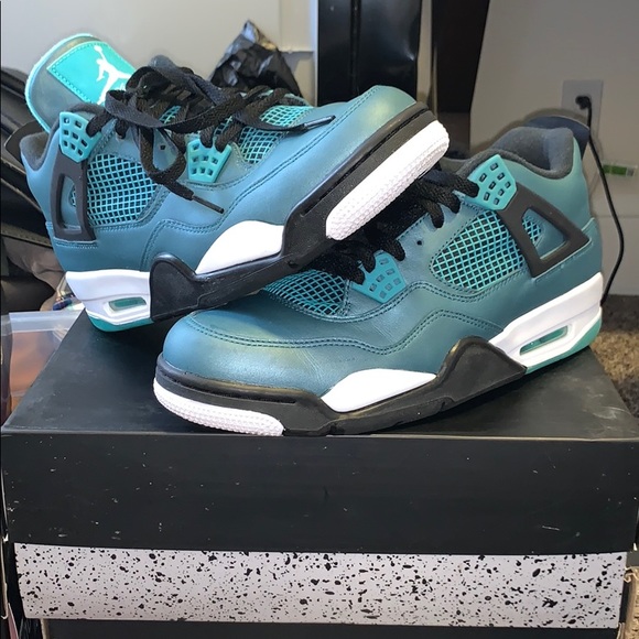 teal 4s jordans